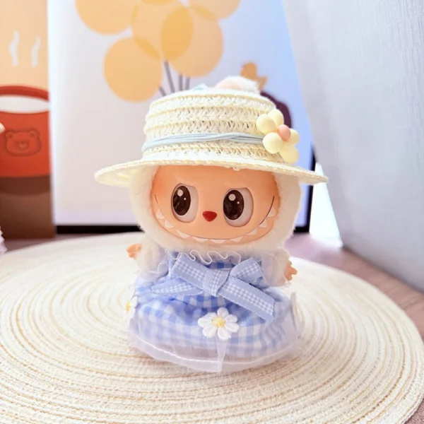 Labubu Doll Plaid Skirt Set - Image 2