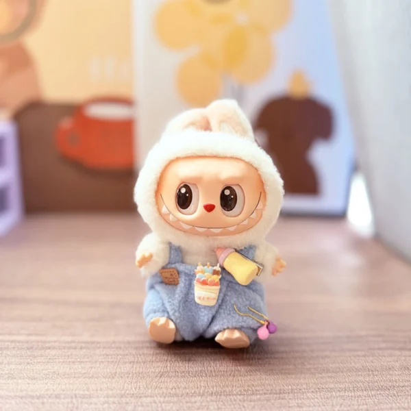 Labubu Doll Bottle-Themed Overalls Set - Image 2
