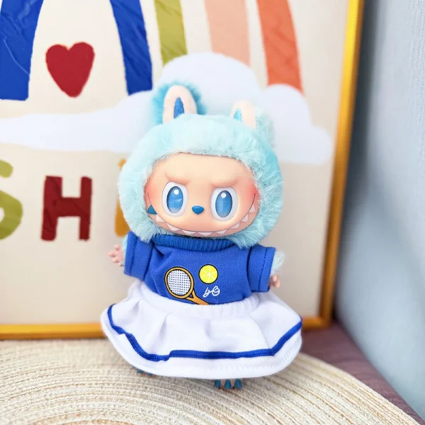 Labubu Doll Tennis Sport Set
