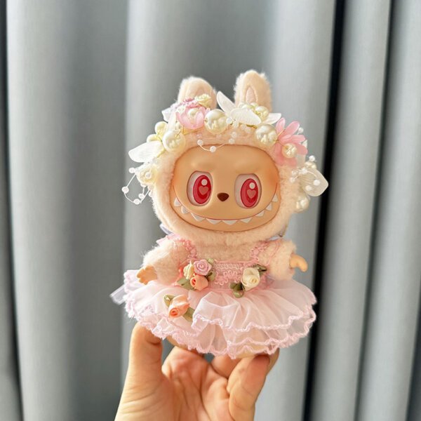 Labubu Doll Pearl Hairflower Gown - Image 2