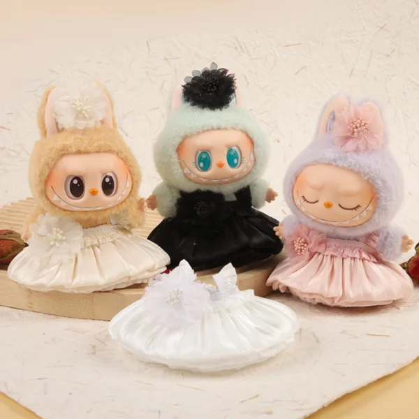 Labubu Doll Pleated Skirt Set