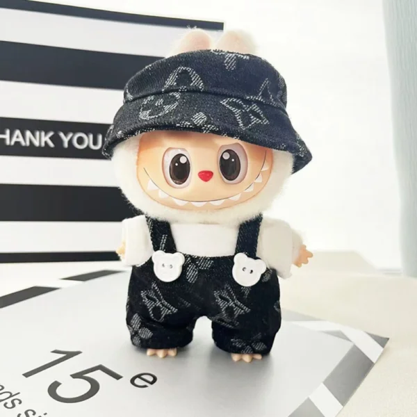 Labubu Doll Bear Suspender Pants Set - Image 2