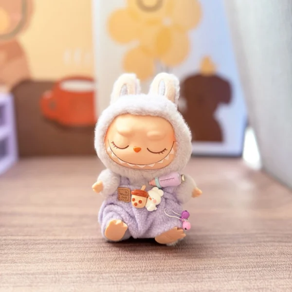 Labubu Doll Bottle-Themed Overalls Set - Image 3