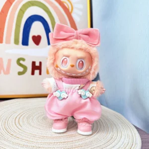 Labubu Doll Pink Heart Set