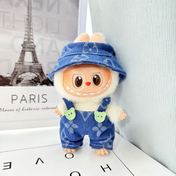 Labubu Doll Bear Suspender Pants Set - Image 3