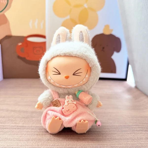 Labubu Doll Bottle-Themed Overalls Set