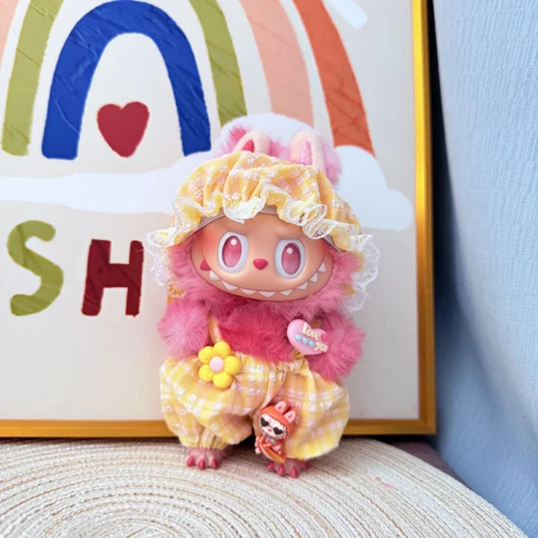 Labubu Doll Summer Cool Overalls Set - Image 6
