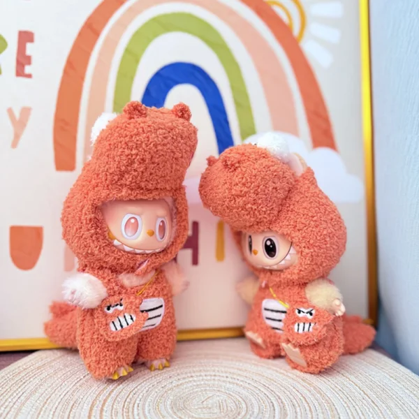 Labubu Doll Orange Crocodile Set - Image 4