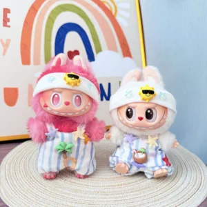 Labubu Doll Beach Theme Set