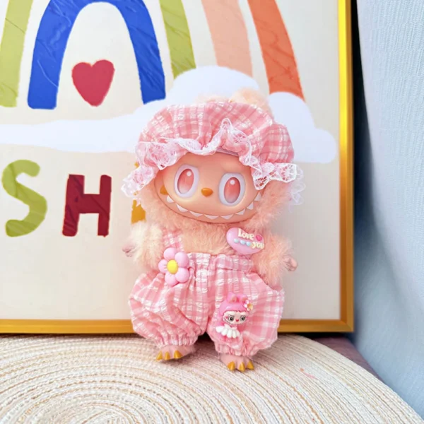 Labubu Doll Summer Cool Overalls Set - Image 4