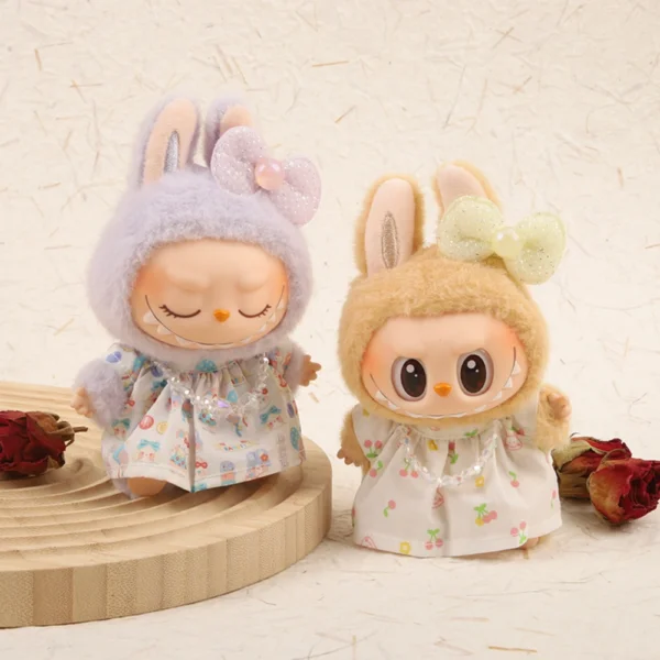 Labubu Doll Floral Dress Set