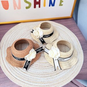 17cm Handmade Labubu Doll Camellia Straw Hat (Style5) - 7 Styles for V1/V2/V3
