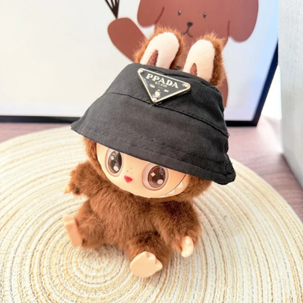 Adorable Black Hat Accessory for Labubu Dolls | Labubu Doll Clothing & Accessories