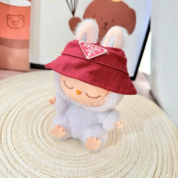 Adorable Red Hat Accessory for Labubu Dolls | Labubu Doll Clothing & Accessories