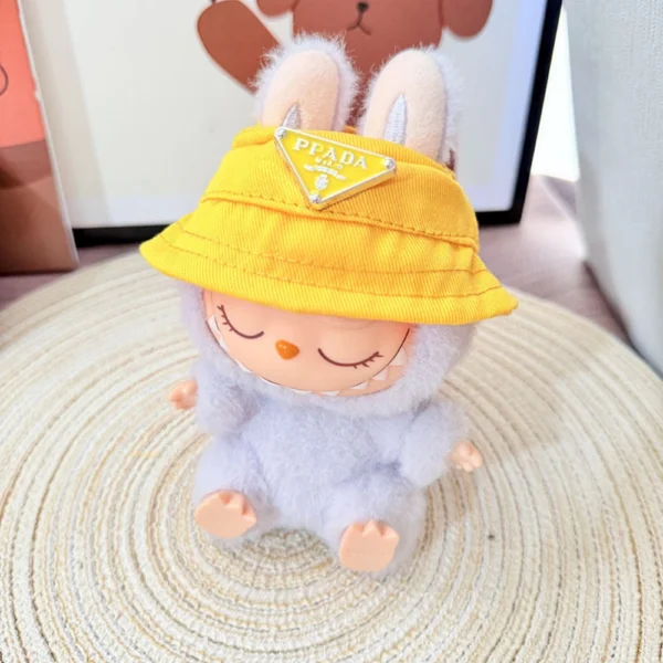 Adorable Yellow Hat Accessory for Labubu Dolls | Labubu Doll Clothing & Accessories