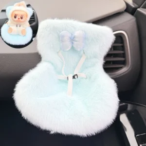 17cm Handmade Plush Blue Sky Sofa Cushion for Labubu Dolls - Fits V1/V2/V3 | Labubu Doll Accessories