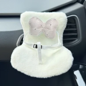 17cm Handmade Plush White Sofa Cushion for Labubu Dolls - Fits V1/V2/V3 | Labubu Doll Accessories